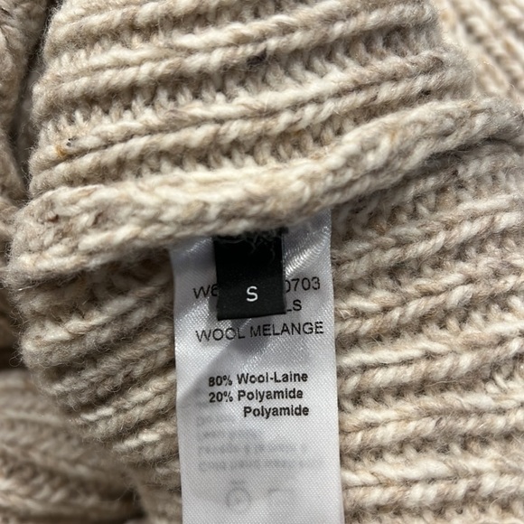 Joseph Turtleneck Ribbed Knit Split Hem Pullover Sweater Sz-S - Picture 11 of 13